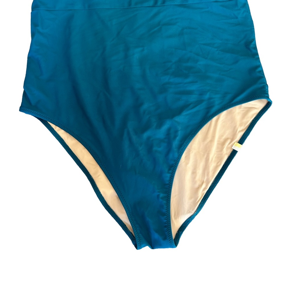 summersalt One-Shoulder One-Piece Swimsuit in Teal - Picture 4 of 14